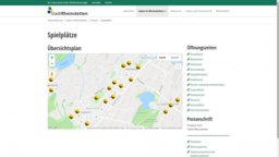 Karte Spielplätze Stadt Rheinstetten